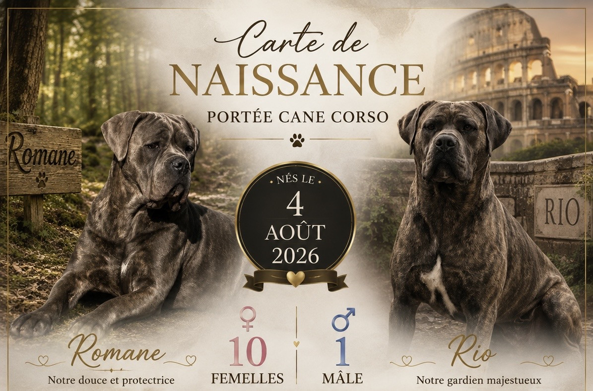 Chiot Cane Corso Valma's Signature